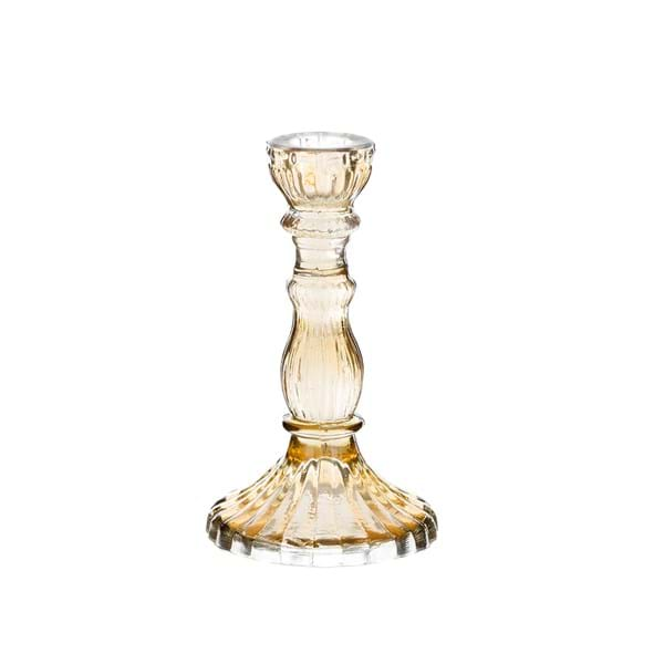 Vent du sud Blanc Mariclò ochre glass candle holder