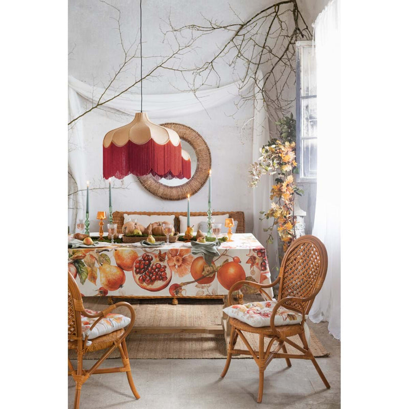 Mariclò Persimmon Blanc Autumn Tablecloth