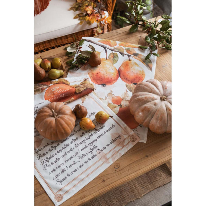 Set di 3 strofinacci Persimmon Blanc Mariclò