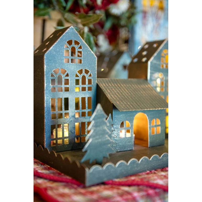 Blanc Mariclò Antique Village House Candle Holder