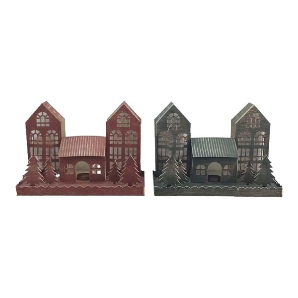 Blanc Mariclò Antique Village House Candle Holder
