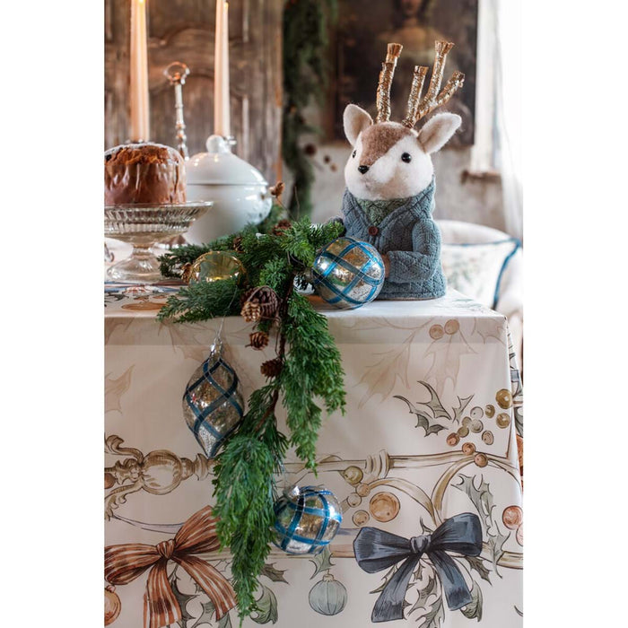 Canovaccio Natalizio avorio Intrecci di Sogno Blanc Mariclò