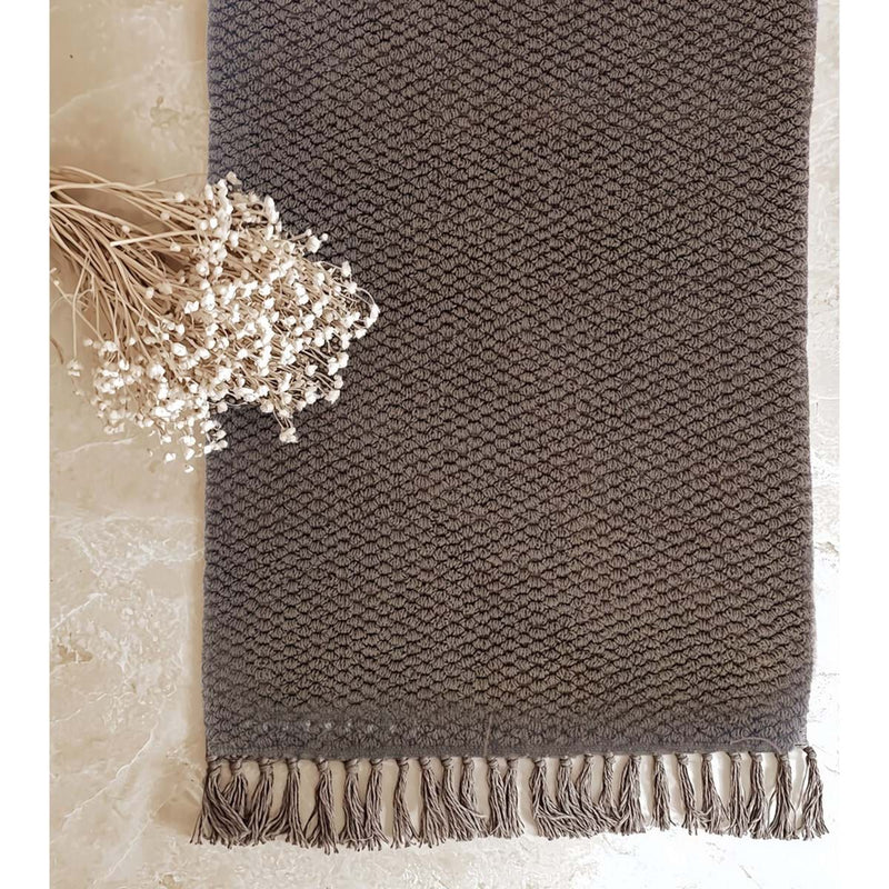 Tappeto Blanc Mariclò cotone con frange 50x80 cm