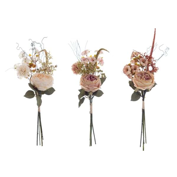 Mazzetto fiori artificiali Blanc Mariclò