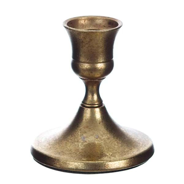 Portacandela oro anticato Blanc Mariclò 7 cm