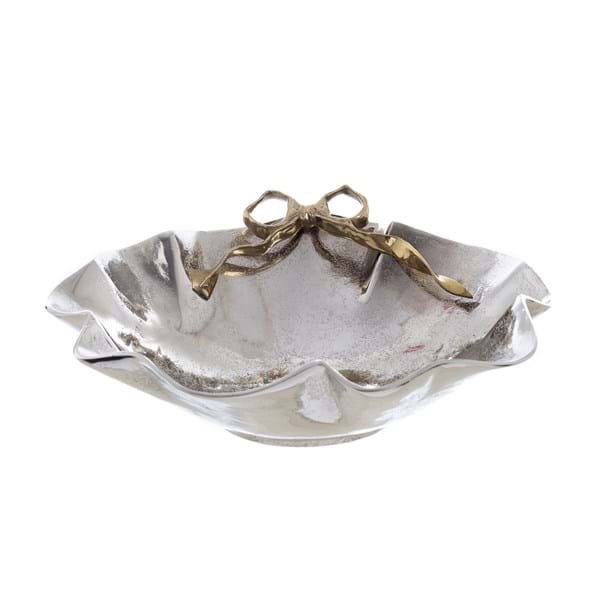 Centrotavola Clementina con Fiocco 36 cm– Blanc Mariclò
