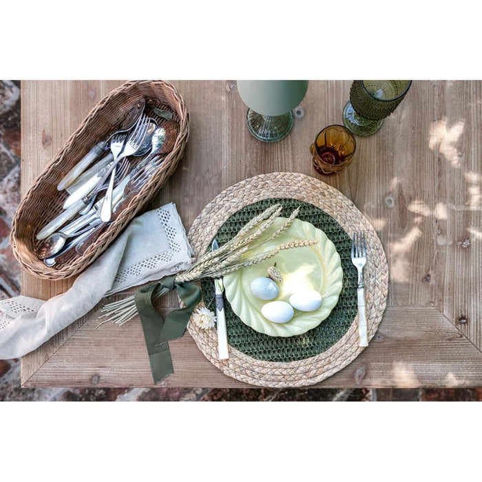 Sottopiatto in raffia Blanc Mariclò