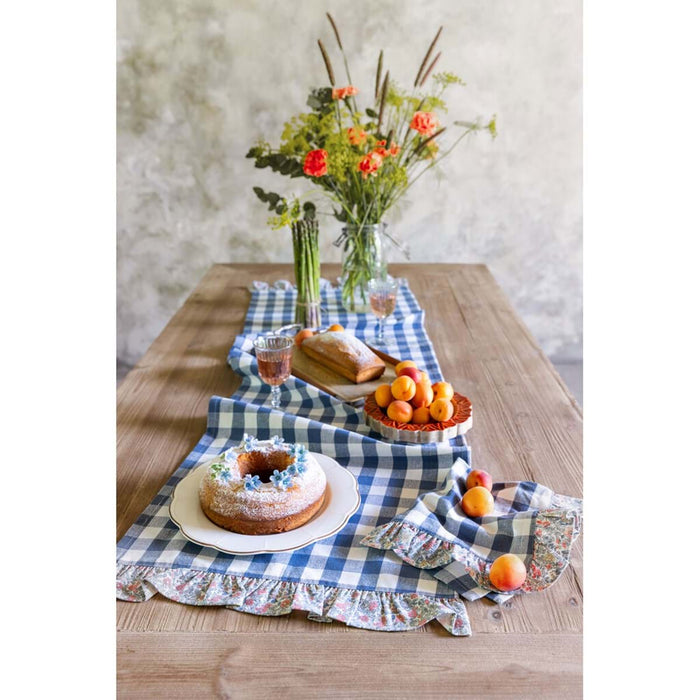 Tovagliolo a Quadretti 40x40 cm con Gala – Blanc Mariclò Linda Collection