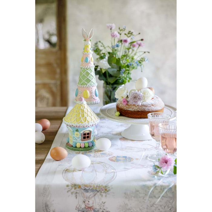 Runner Tavola 55x160 cm con Gala – Blanc Mariclò Rococo Collection