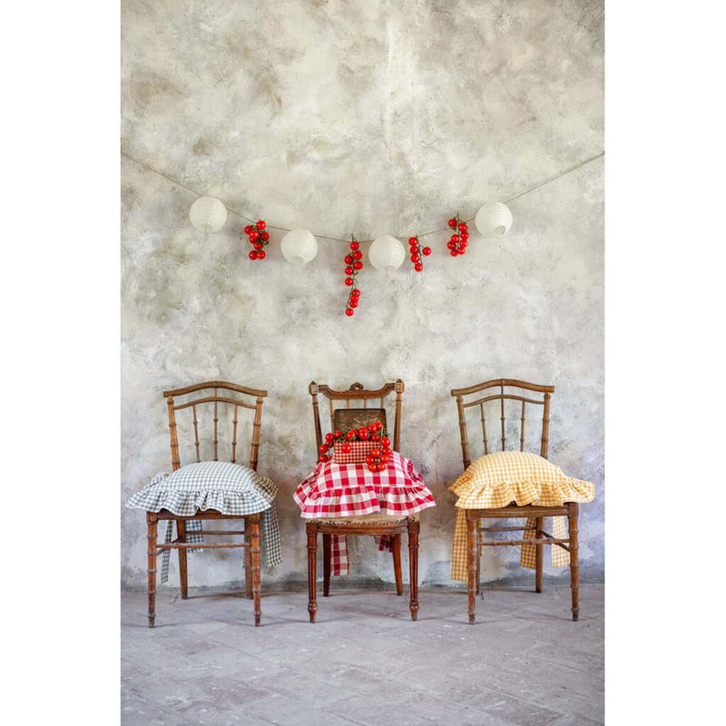 Copricuscino con gala 10 cm Osteria Chic Blanc Mariclò