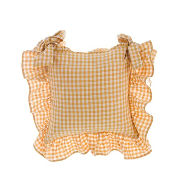 Copricuscino con gala 10 cm Giallo Osteria Chic Blanc Mariclò