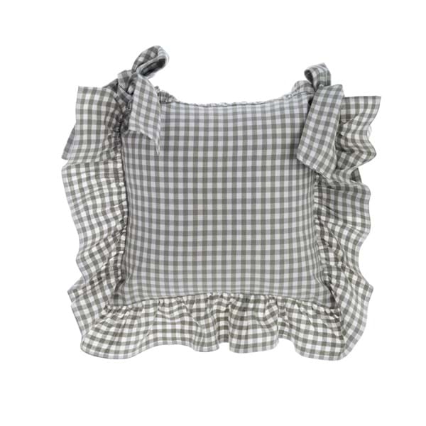 Copricuscino con gala 10 cm Verde Osteria Chic Blanc Mariclò