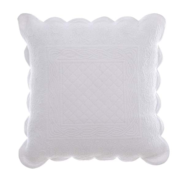 Cuscino Bianco in Cotone 50x50 Blanc Mariclò Shabby Chic