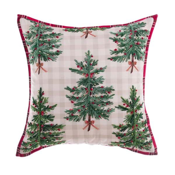Cuscino natalizio Magia di Abeti 45×45 cm – Blanc Mariclò