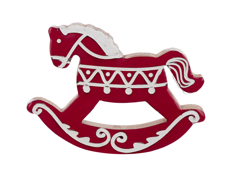 Cavallino a Dondolo Decorativo Blanc MariClo 20x2x15 cm