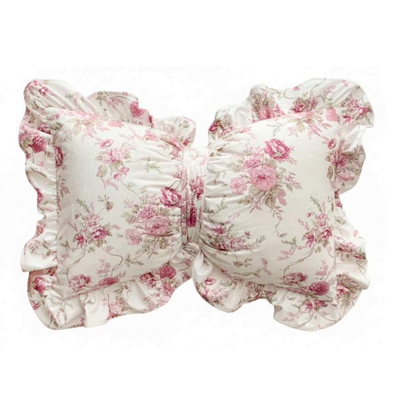 Cuscino Romantico a Fiocco Rosa 35x50 cm Blanc Mariclò