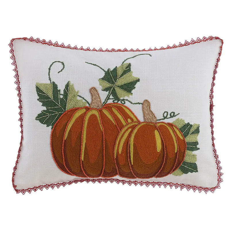 Cuscino Autunnale Zucche di Sogno Blanc Mariclò 35x50 cm