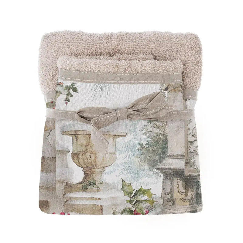 Set Asciugamani Bagno Beige Blanc Mariclò