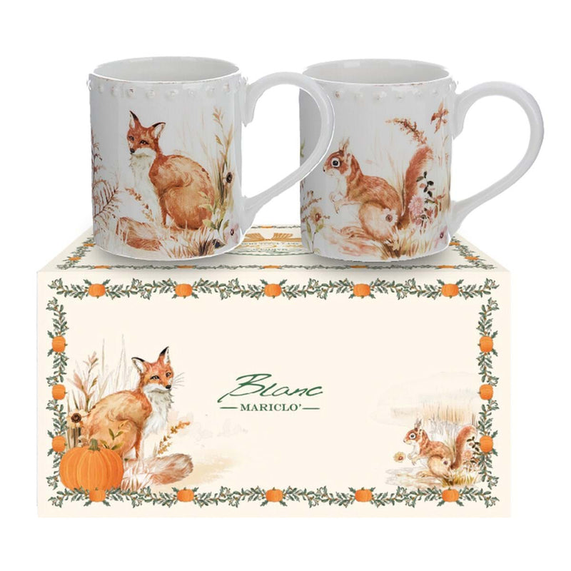 Set 2 Mug Scoiattolo e Volpe Blanc Mariclò