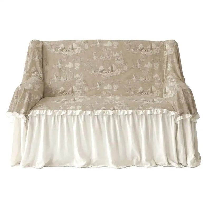 Copridivano Toile du Borgo 160x280 cm Blanc Mariclò