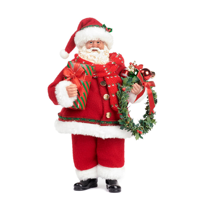 Babbo Natale con pacco e corona -Goodwill