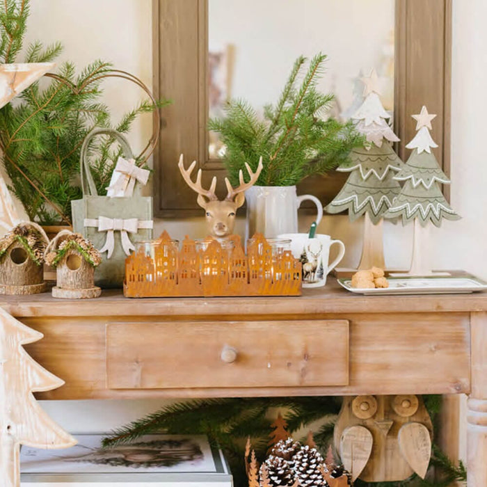 Consolle Shabby Legno Naturale 98×91 cm