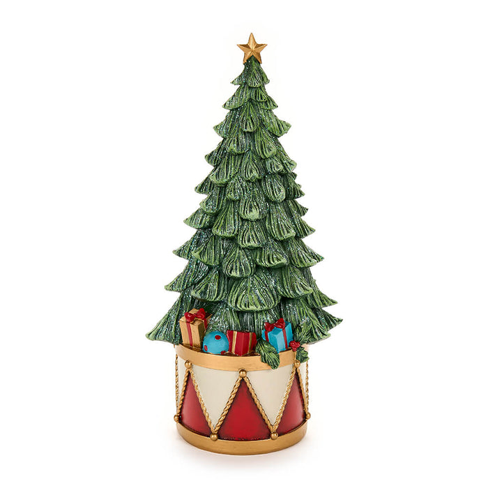 Albero con Tamburo in Resina Bear Wonderland -Nuvole di Stoffa