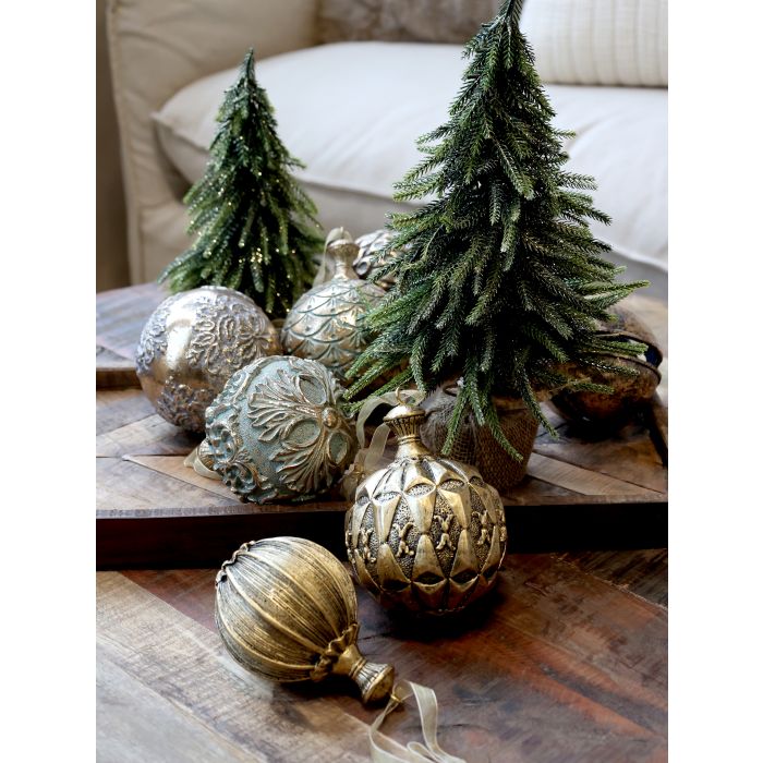 Albero di pino con glitter H 27 cm -Chic Antique