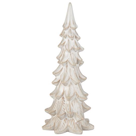 White ceramic decorative tree with effects - Ib laursen