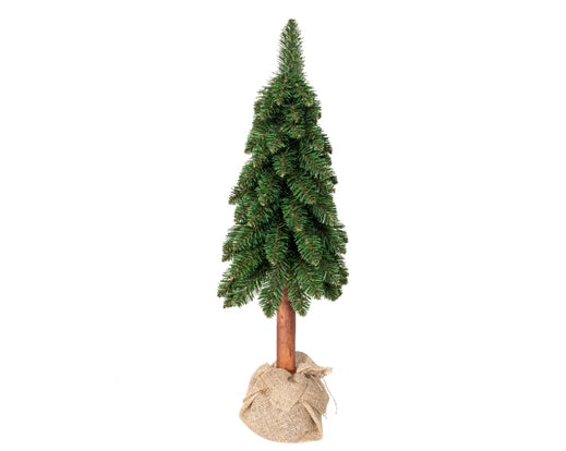 Albero di Pino con sacco in iuta H 80 cm