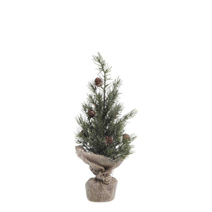 Sapin avec pommes de pin H 30 cm -Chic Antique