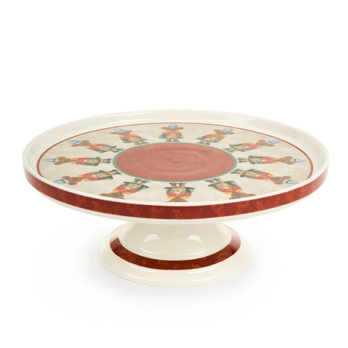 Porcelain cake stand with Bear Wonderland teddy bears Ø 27 - Fabric Clouds