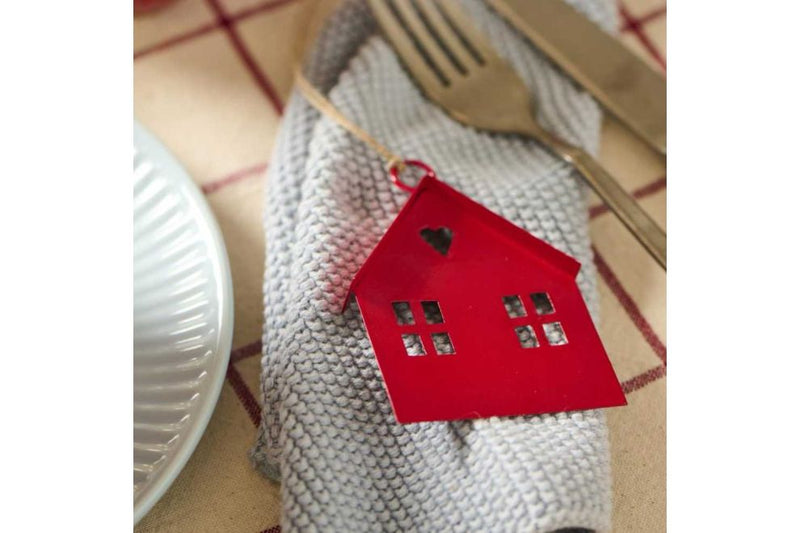 Set of 3 Decorative Hangers Red Houses - Ib Laursen