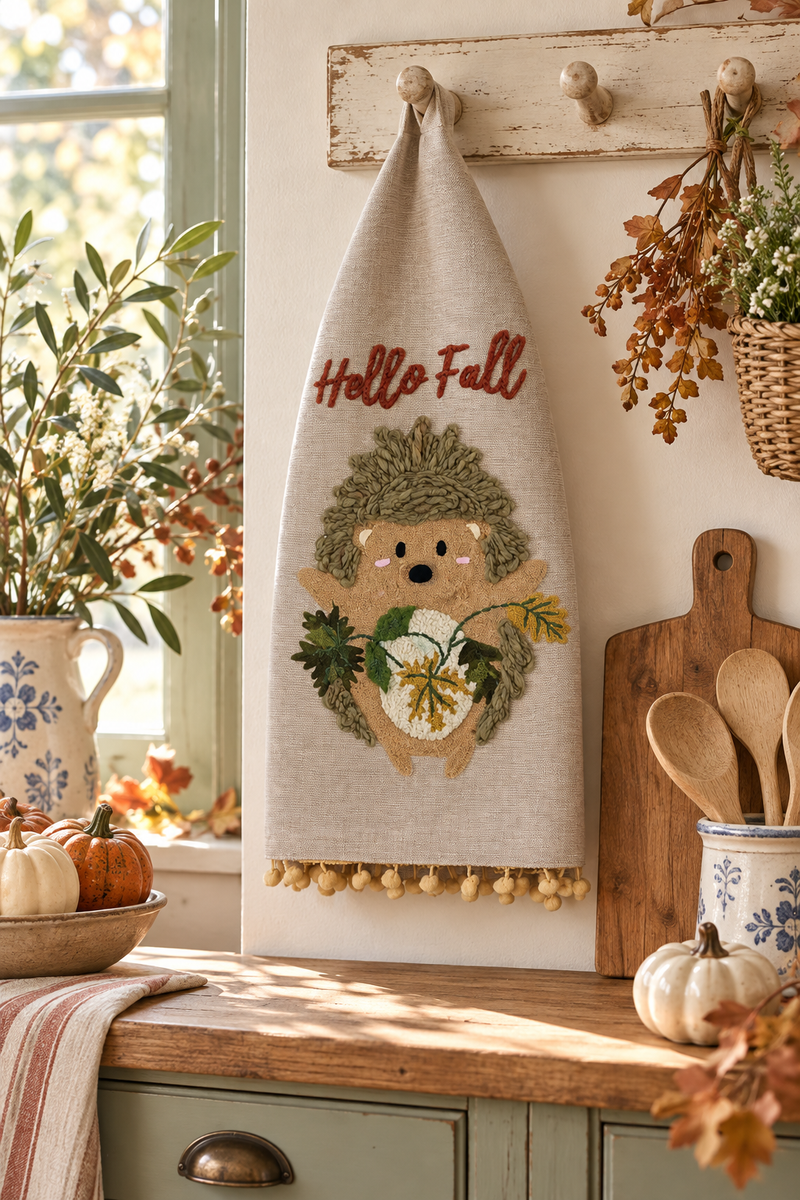 Canovaccio Autunnale Riccio Hello Fall 50x70 cm – Blanc Mariclò