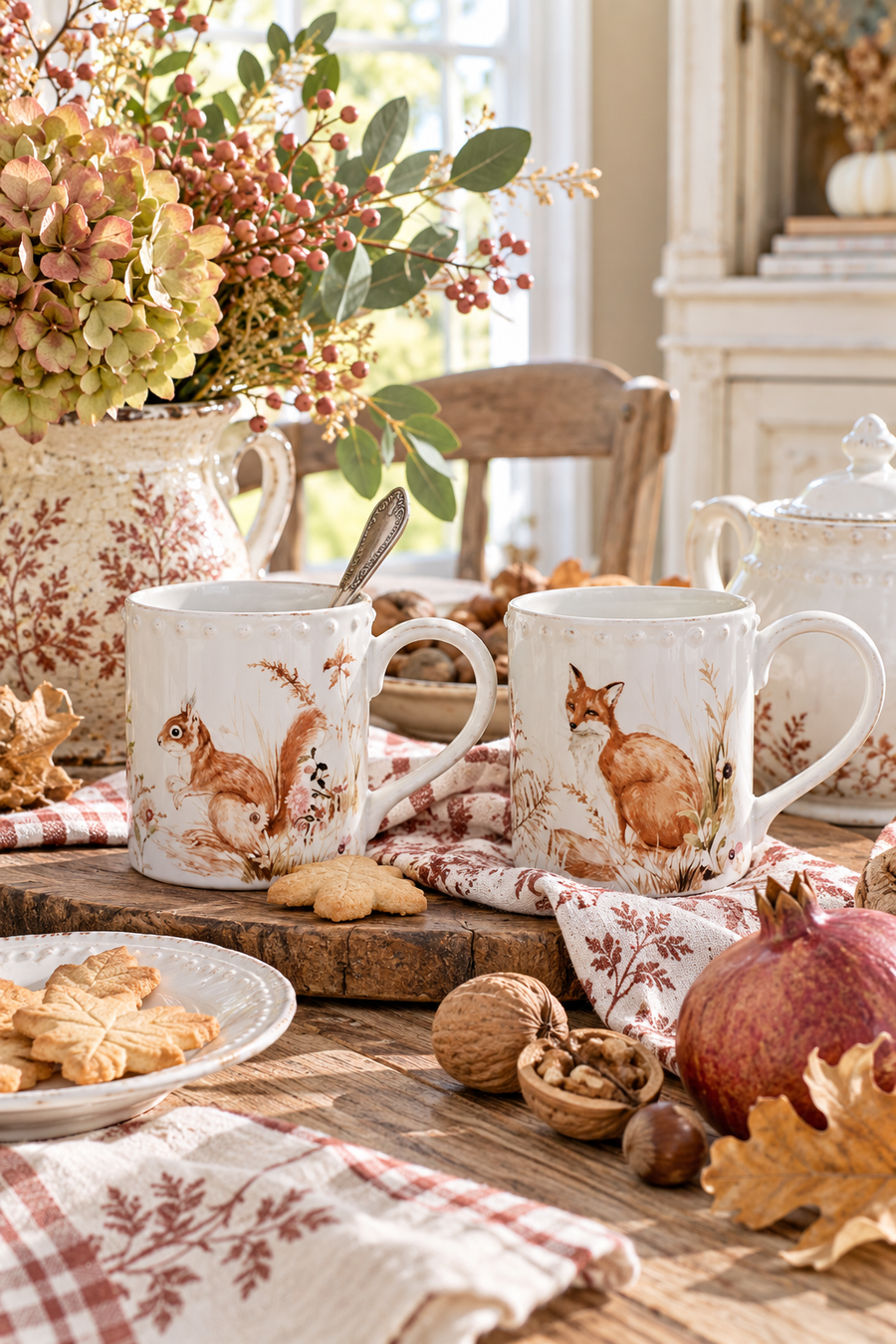 Set 2 Mug Scoiattolo e Volpe Blanc Mariclò