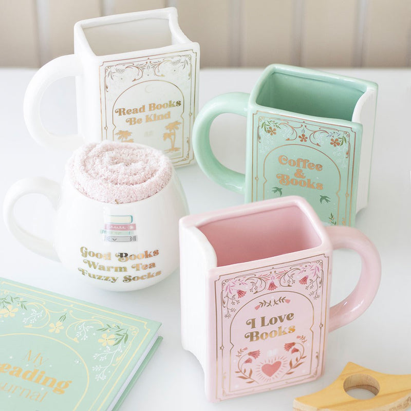 Tazza Rosa a forma di Libro