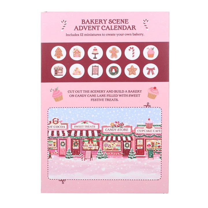 Calendario dell’Avvento 12 Giorni con Mini Decorazioni Bakery