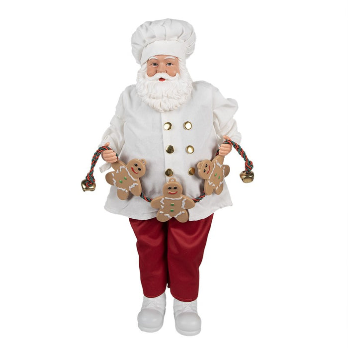 Santa Claus Pastry Chef H 50 cm -Clayre &amp; eef