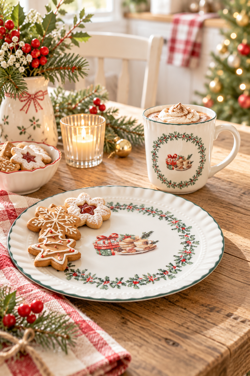 Piatto Dessert in Porcellana Timeless Winter 16 cm – Isabelle Rose