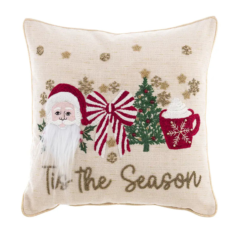 Cuscino Natalizio Babbo Natale It's the Season 45x45 cm – Blanc Mariclò