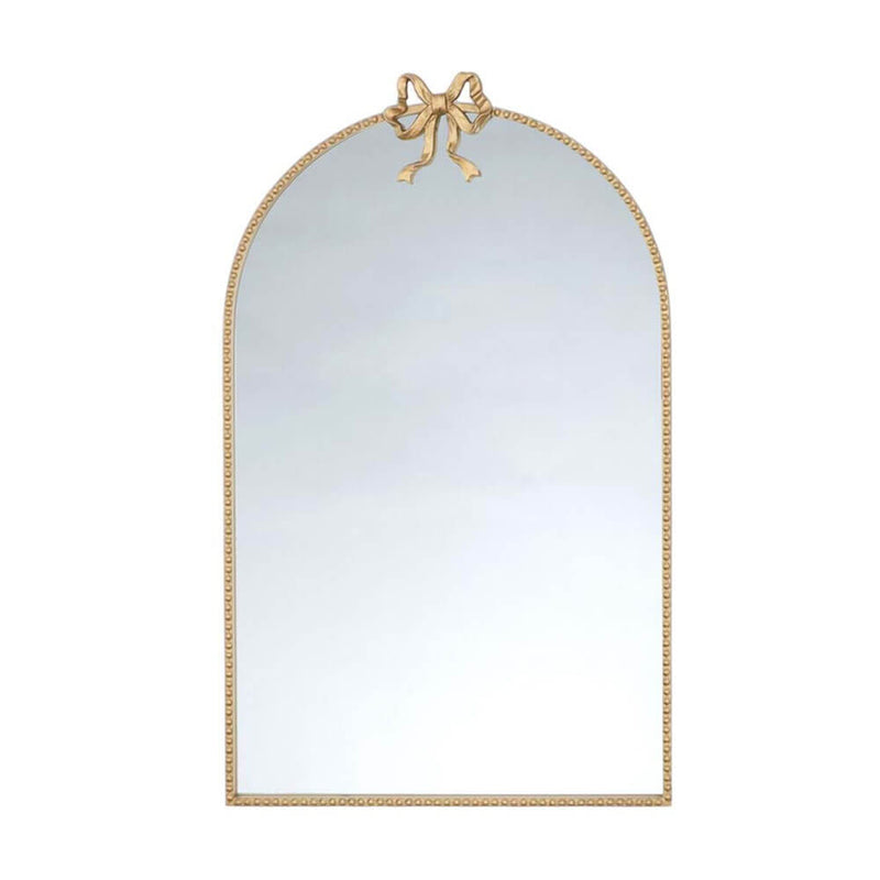 Specchio ad Arco Dorato con Fiocco Blanc Mariclò Nodo d'Amore