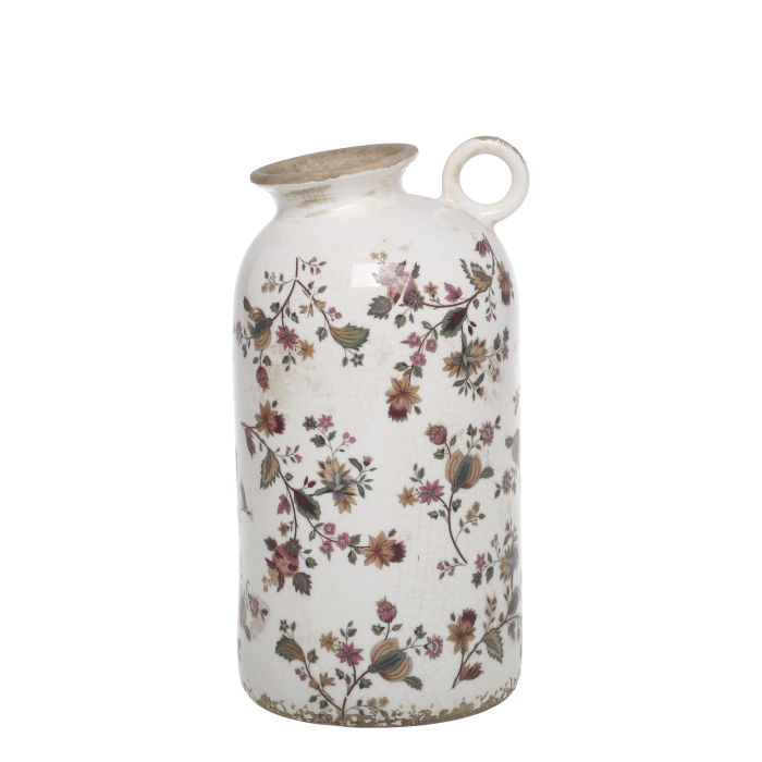 Nancy Bottle with Floral Motif -Chic Antique