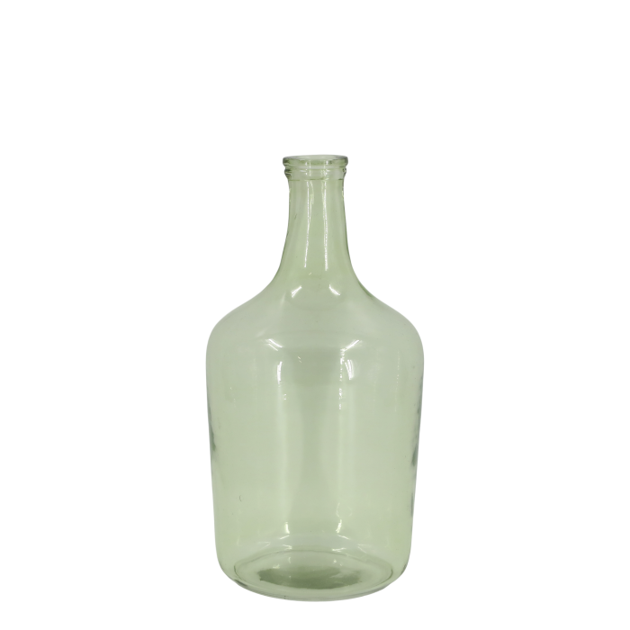 Green Glass Bottle H 37 cm Chic Antique 