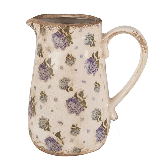 Decorative ceramic jug Hydrangea -Clayre &amp; eef