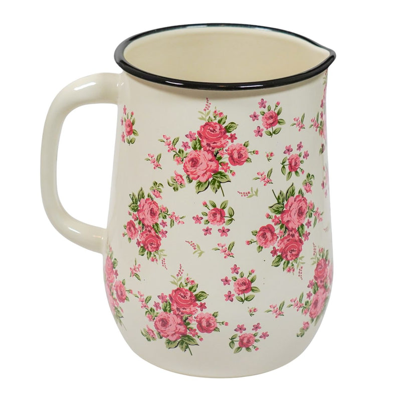Brocca Smaltata Bella con Rose 2,5 L – Isabelle Rose
