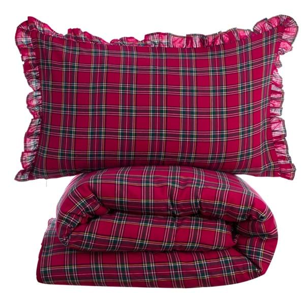 Copripiumino matrimoniale Tartan Blanc Mariclò