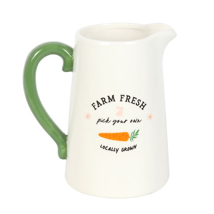 Brocca Decorativa “Farm Fresh” con Manico Verde