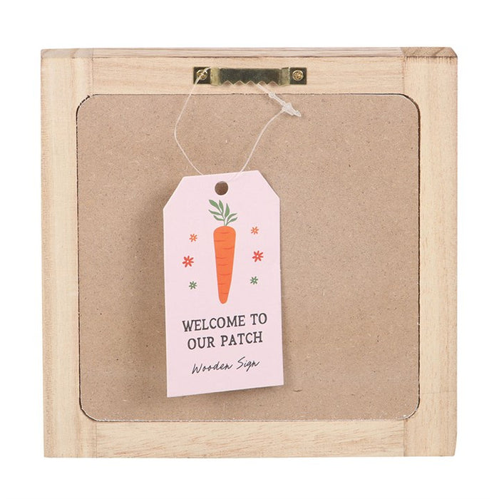 Quadro Primaverile in Legno “Welcome to Our Patch”