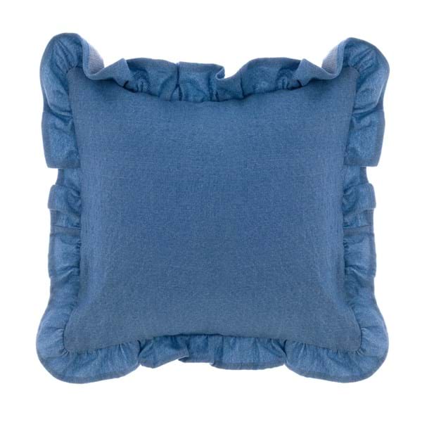 Cuscino Arredo Denim con Gala 45x45 cm cm Blanc Mariclò Stile Mare Vista Mare