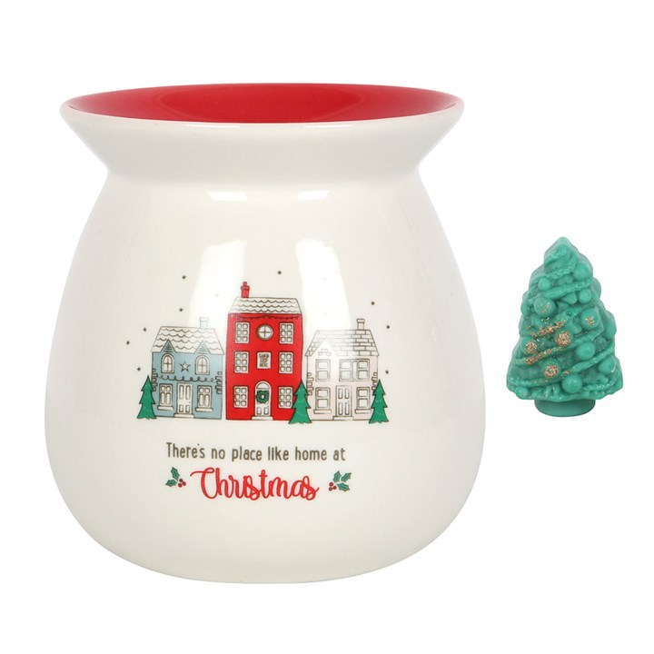 Set Regalo Bruciatore Natalizio “No Place Like Home” con Cera Profumata